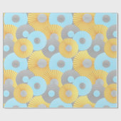 サークル折り紙パステルパターン ラッピングペーパー (フラット)