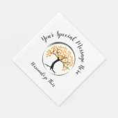 サークル生存者のパーティーの木 スタンダードランチョンナプキン (角)