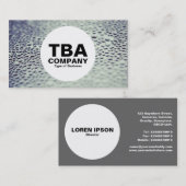 サークル - ガラス上の水滴 01 名刺 (正面/裏面)