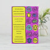 サークル&スクウェアバーバルミツワー招待状 招待状 (スタンド正面)