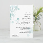 サークル＆スワール（ミスト） 5x7 招待状 (スタンド正面)