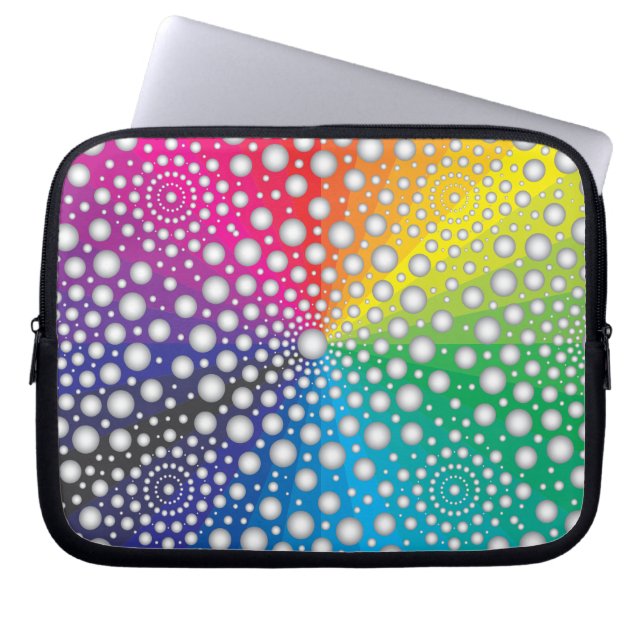 サークル マンダラ 2 ラップトップスリーブ (正面)