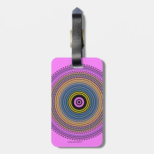 サークル ラゲッジタグ (裏面縦)