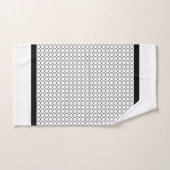 サークル リピート ブラックバンド バスタオルセット (ハンドタオル)