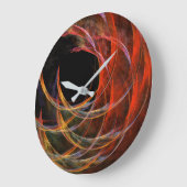 サークル・抽象芸術・アート・ラウンド ラージ壁時計 (傾斜)