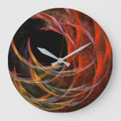 サークル・抽象芸術・アート・ラウンド ラージ壁時計 (正面)
