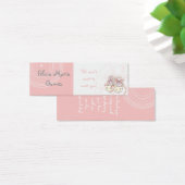 サークル'nブーティベビーガールシャワー招待状 (デスク)