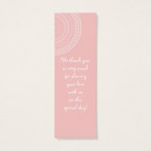 サークル'nブーティベビーガールシャワー招待状 (裏面)