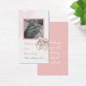 サークル'nブーティベビーガールシャワー招待状 (デスク)