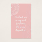 サークル'nブーティベビーガールシャワー招待状 (裏面)