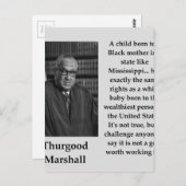 サーグッドマーシャル引用文 ポストカード (正面/裏面)