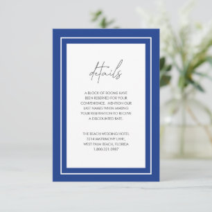サーシャサファイアモダン結婚ズ エンクロージャーカード