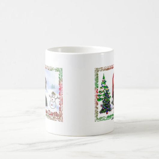 サーシャシドニーシルキードッグマウスホリデーギフト コーヒーマグカップ (中央)