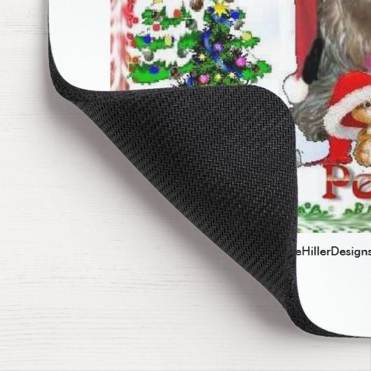 サーシャシドニーシルキードッグマウスホリデーギフト マウスパッド (コーナー)