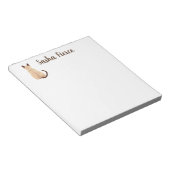 サーシャシャシャムネキャットシッティングバックビュー子猫カスタム ノートパッド (アングル)