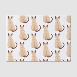 サーシャシャシャム猫好き子猫ルッキング遠くにスケッチ 薄葉紙