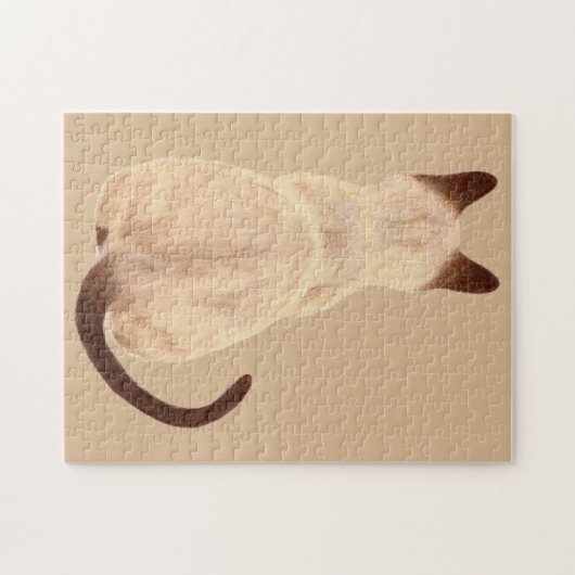 サーシャシャムネキャットパーソン子猫ルージングア遠くにート ジグソーパズル (横)