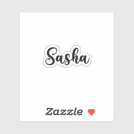 サーシャ名 – 手書き書道 シール