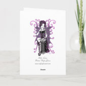 "サーシャ"オートクチュールピンクバレンタインデアフェアリーカード シーズンカード (裏面)