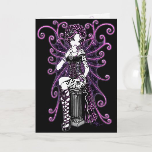 "サーシャ"オートクチュールピンクバレンタインデアフェアリーカード シーズンカード (正面)