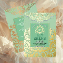 サージアエレガントルデコダイヤモンドモノグラム結婚の金ゴールド