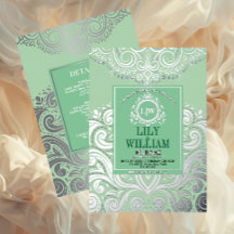 サージアエレガントルデコダイヤモンドモノグラム結婚ズ