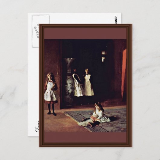 サージェント・ジョン・シンガーの娘たち ポストカード (正面/裏面)