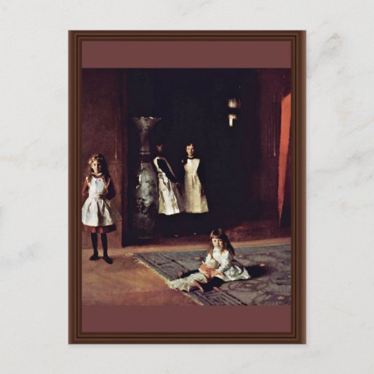 サージェント・ジョン・シンガーの娘たち ポストカード (正面)