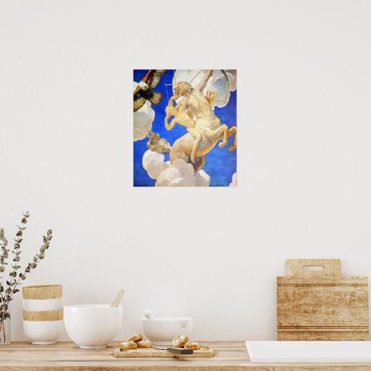 サージェント – チロンとアキレス1921 ポスター (キッチン)