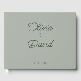 サージエレガント・グリーン結婚ズ ゲストブック