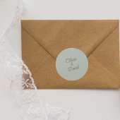 サージエレガント・グリーン結婚ズ ラウンドシール