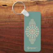 サージカスタマイズ&サンドレトロ装飾曼荼羅 キーホルダー (正面)