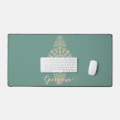 サージカスタマイズ&サンドレトロ装飾曼荼羅 デスクマット (キーボード&マウス)