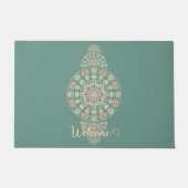 サージカスタマイズ&サンドレトロ装飾曼荼羅 ドアマット (正面)