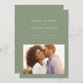 サージグシンプルリーモダンン写真の保存日 セーブザデート (正面/裏面)