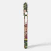 サージグリーンのアール・ヌーヴォー ヤツガシラチョウの芸術 Case-Mate iPhoneケース (裏面 / 左)