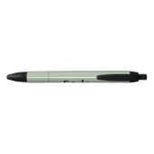 サージグリーンのオーダーメイドペン 黒ボールペン (裏面)