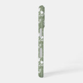 サージグリーンの植物 Quiet+Floral+シルエット iPhone 16ケース (右側面)