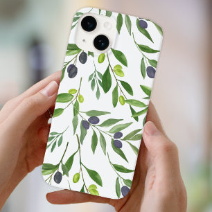 サージグリーンの水彩フレンチカントリーオリーブ柄 Case-Mate iPhone 14ケース