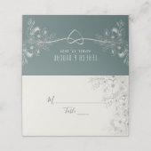 サージグリーンの結婚式 プレイスカード (外部開封)