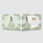 サージグリーンの花とプリンセスとカエルのケンセイェーラ ゲストブック (全面)