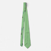 サージグリーンの蝶と野生の花 ネクタイ (裏面)