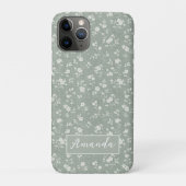 サージグリーンフローラル , ファームハウス, コテージコア Case-Mate iPhoneケース (裏)