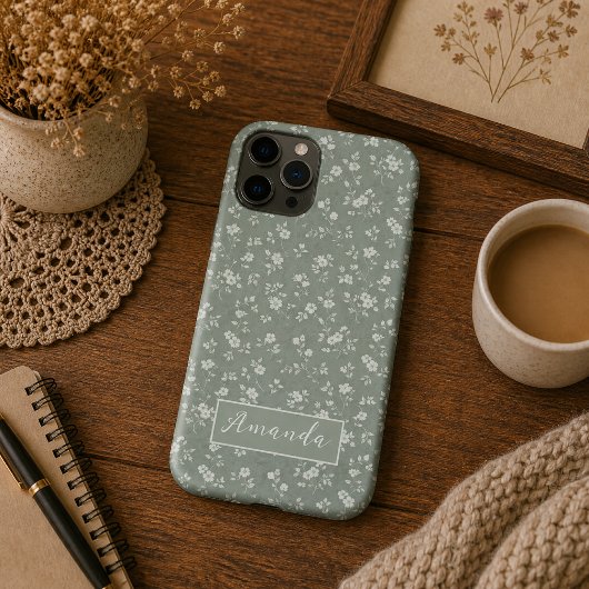 サージグリーンフローラル , ファームハウス, コテージコア Case-Mate iPhoneケース