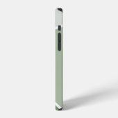 サージグリーン幾何学模様 iPhoneケース (左側面)