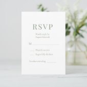 サージグリーン結婚式RSVP 出欠カード (スタンド正面)