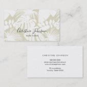 サージグリーン離れの熱帯ジャングルパーム 名刺 (正面/裏面)