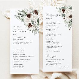 サージグリーン+ウィンターフローラル+パインの結婚式典 プログラム