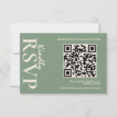 サージグリーン ウェディング QRコード RSVP (正面)