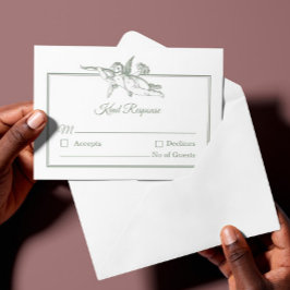 サージグレイ トワルドジュイ チェルブ 結婚式 RSVP カード